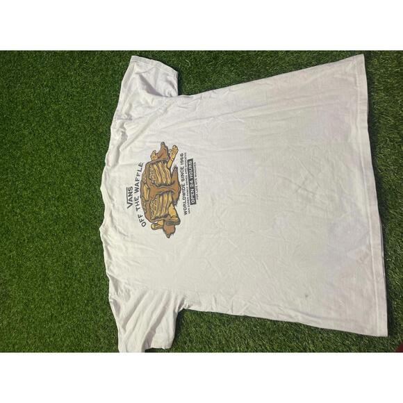 Vans Other - Vans Off The Waffle T Shirt Mens White Size XL